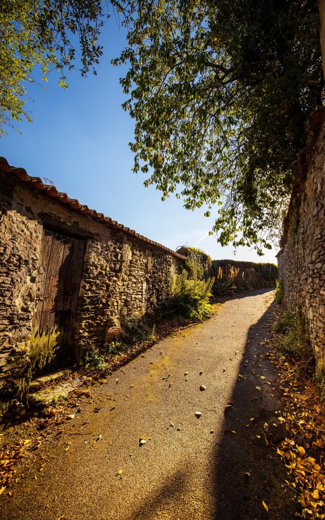 Vouvant ruelles dans la cité médiévale